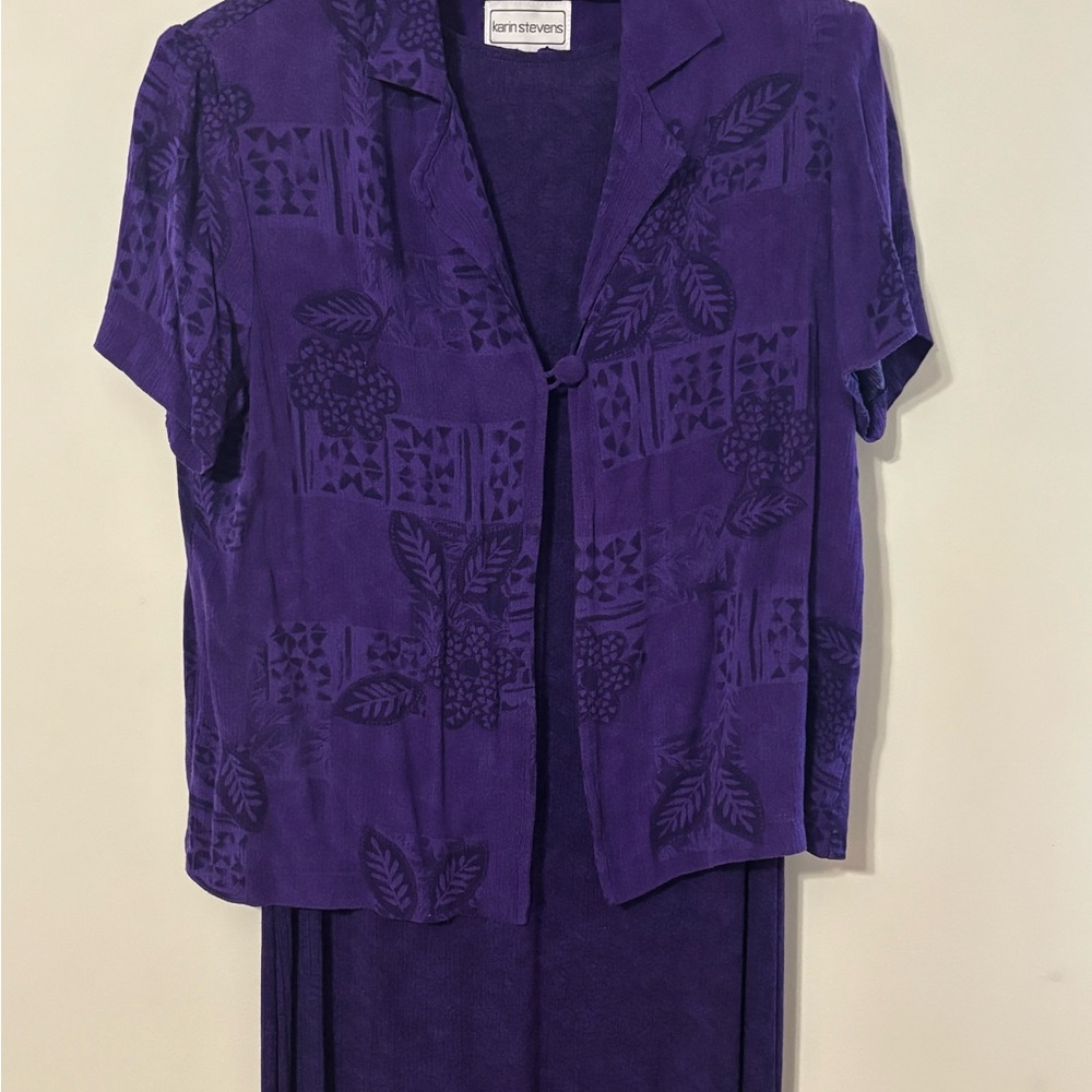 Karin Stevens Elegant Purple Maxi Dress